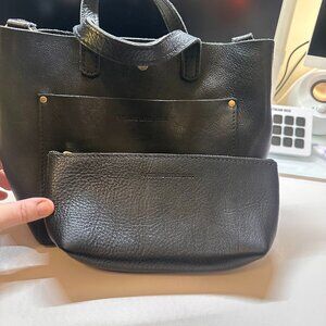 Portland Leather Goods Mini Crossbody Tote + Utility Bag